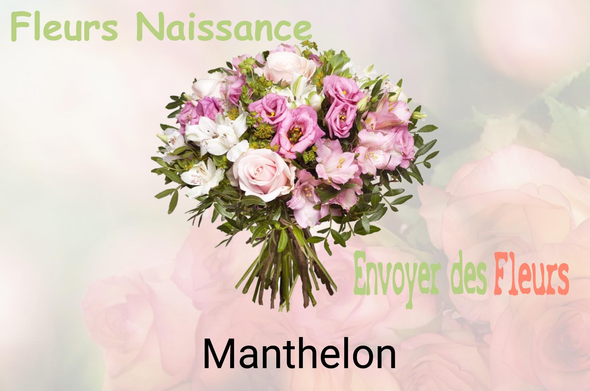 Bouquet de fleurs de naissance livré à Manthelon